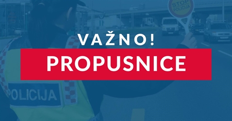 Ponovno uvođenje propusnica za kretanje između županija